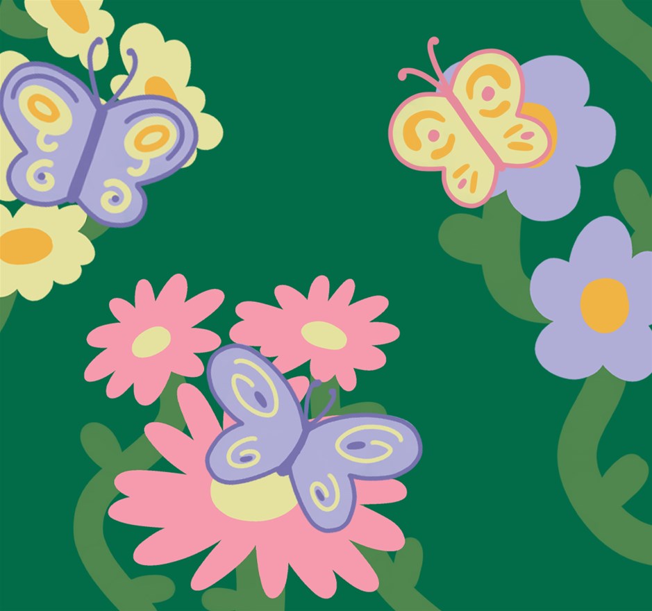 Maxi Kunstclub: Vlindertjes op een bloem